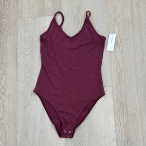 American Eagle Outfitters Burgundy Bodysuit